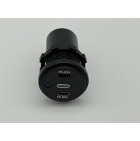 USB SOCKET - Input 12 - 24 volt - 2 Types C - 60 Watts - DS2133T- ASM